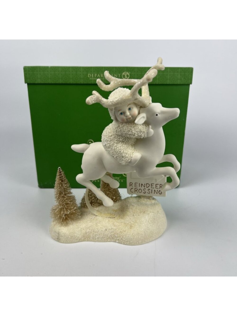 Dept 56 Reindeer Crossing 2006 Porcelain Figurine w/ Box